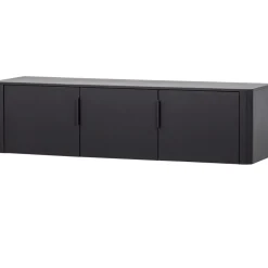 WOOOD (Zwevend) TV-meubel Gunnar Zwart - 154x56x44 cm