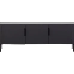 WOOOD (Zwevend) TV-meubel Gunnar Zwart - 154x56x44 cm