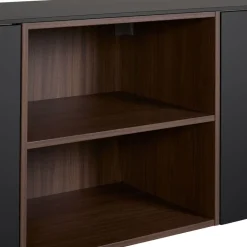 Zwevend Dressoir Cannes Zwart - 242x59x49 cm
