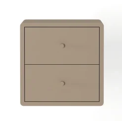 Zwevend Nachtkastje Borba Taupe - 30x30x30 cm