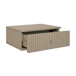 Zwevend Nachtkastje Sem Taupe - 45x18x35 cm