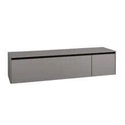 Zwevend TV-meubel Cannes Taupe - 162x37x49 cm